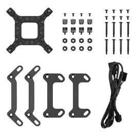 DeepCool LQ240 Kit de Refrigeración Líquida para Procesador, 12 cm, Negro, Compatible con Intel LGA1851 y AMD AM5