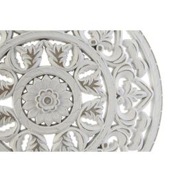 DKD Home Decor Mandala Decoración de Pared Blanco 2 x 30 x 30 cm (2 Unidades)