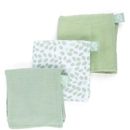 Pack de 3 arrullos - DOOMOO - Gasa de algodón orgánico - Certificado Oeko-Tex - Verde Precio: 32.95000005. SKU: B1723R47MW