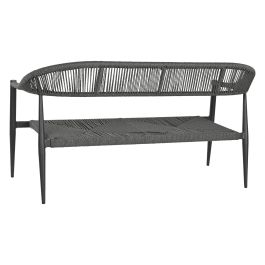 Sofa Terraza Y Jardin DKD Home Decor Negro Gris Oscuro 55 x 76 x 131 cm Sofa Terraza Y Jardin DKD Home Decor Negro Gris Oscuro 55 x 76 x 131 cm