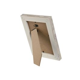 Marco Foto 10X15 Scandi DKD Home Decor Blanco Natural 2 x 20 x 14.5 cm (2 Unidades)