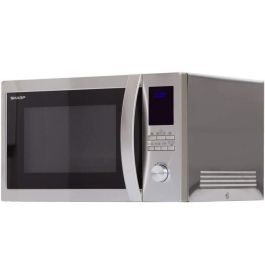 Sharp R-922STWE - Microondas con Parrilla y Horno de Acero Inoxidable - 32L - 1000W / Parrilla 1100W / Horno 2500W - Independiente