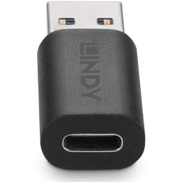 Lindy Adaptador USB 3.2 Tipo A a C, Conexión USB-C a Puerto USB-A, Velocidad de Transferencia 10Gbps