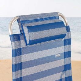 Tumbona de playa reclinable aluminio con cojín aktive 149x49x78/116 cm Tumbona de playa reclinable aluminio con cojín aktive 149x49x78/116 cm