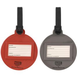 Marvel Set 2 Etiquetas de Equipaje Los Vengadores Avengers Silicona Alta Calidad Duradera Resistente