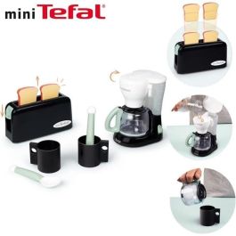 Smoby SMO1695710719168 Set de Desayuno Tefal: Tostadora, Cafetera, Tazas y Cucharas - Juguete Niños +3 Años