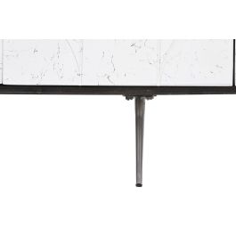 DKD Home Decor Buffet Moderno Marrón Oscuro y Blanco de Madera de Mango 150x43x80 cm con 3 Cajones, 2 Puertas y 2 Estanterías Desmontable