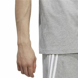 Camiseta de Manga Corta Hombre Adidas Essentials Gris claro S