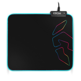 Alfombrilla Gaming con Iluminación LED Krom NXKROMKNTRGB