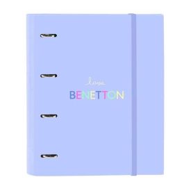 Carpeta Con Recambio Safta Din A4 Cuadro 5 mm Con Goma Y 5 Separadores Benetton Lila