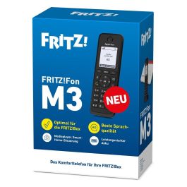 AVM FRITZ!Fon M3 Teléfono Inalámbrico DECT, Identificador de Llamadas, Manos Libres, Negro