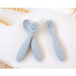 KioKids Lovely Friends Set de 3 Cubiertos de Silicona para Bebé Azul (+6 Meses) - Cuchara, Pre-cuchara, Pre-tenedor para Alimentación y Dentición Precio: 7.79000057. SKU: B1HKFBZCCC
