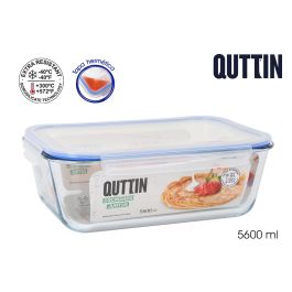 Quttin Fiambrera Extra Rectangular 36 x 25.8 x 11.9 cm sin Valvula 5.6L (4 Unidades) Precio: 58.88999941. SKU: S2212939