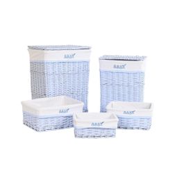 Cesta Ropa Baby DKD Home Decor Azul Celeste 34 x 56 x 44 cm Set de 5 Precio: 123.50000036. SKU: B1EABGXYYW