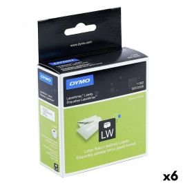 Etiquetas para Impresora Dymo 500 Piezas 25 x 54 mm Blanco Negro (6 Unidades) Precio: 82.49999978. SKU: S8424310