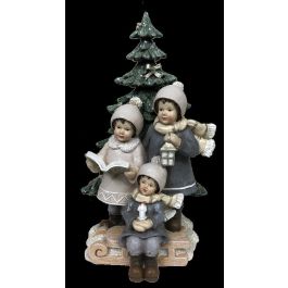 Figura Navidad Moderna DKD Home Decor Multicolor 11.5 x 21 x 11.5 cm (2 Unidades)