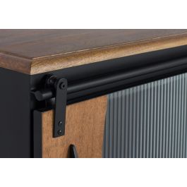 GINER Y COLOMER Mueble TV Industrial de Madera de Mango y Metal 160 cm