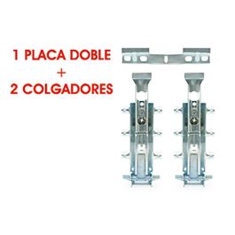 ITALIANA FERRAMENTA Spider Colgador Oculto Zincado para Módulo con Placa. Doble Regulación Vertical y Profundidad. Carga 130kg.