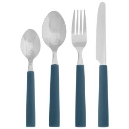 Day Cubertería 16 Piezas Acero Inoxidable Plástico Mango 4 Cuchillos 4 Tenedores 4 Cucharas 4 Cucharillas