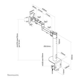 Soporte de Mesa para Pantalla Neomounts FPMA-D960BLACKPLUS