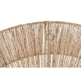 DKD Home Decor Decoración de Pared Tropical Natural Yute Metal 2 x 55 x 110 cm (2 Unidades)