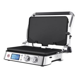 Braun BRA1744095622160 Parrilla Multifunción Multi Grill 9 2000W con 3 Posiciones de Calentamiento Negro/Acero