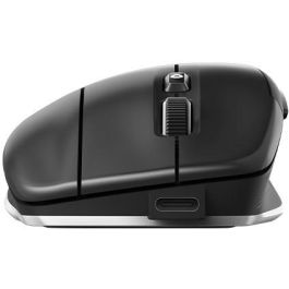 3Dconnexion CadMouse Compact Wireless para Oficina, Óptico 7200 DPI, RF Wireless + Bluetooth + USB-C, Negro