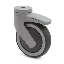 TENTE Levina D125 TP Rueda Giratoria 125mm con Freno, Goma Termoplástica Antihuella, Núcleo Polipropileno Antihilo, Taladro Ø13mm Precio: 28.78999948. SKU: B1G62M998D