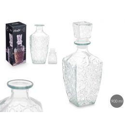 Vivalto Licorera Tallada Estrella 750 ml de Vidrio Transparente - 9x24.5x9 cm (12 Unidades) Precio: 25.69000005. SKU: B1BK4VSY9H