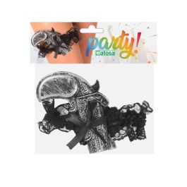 Liguero Pirata Con Pistola Decorativa Accesorio Para Disfraces Temáticos Negro Polyester Adulto