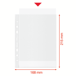 Caja 100 Fundas Polipropileno Multitaladro Reforzada Piel Naranja A5 Recycle 70 Micras Esselte 627495