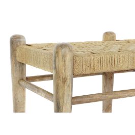 DKD Home Decor Descalzadora Balines de Mango y Ratán Natural 46 x 40 x 100 cm