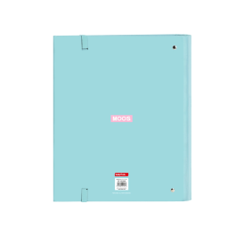 Carpeta de anillas Moos Butterflies Azul 27 x 32 x 3.5 cm