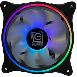 LC-Power LC-CF-120-ARGB-B Ventilador de carcasa 120mm, Iluminación LED ARGB, Negro