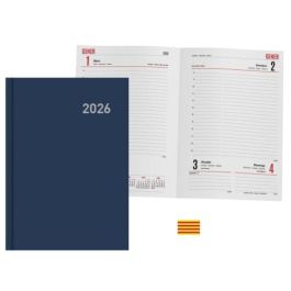Ingraf 356422 Agenda 2026 Paris D/P catalán 15x21 cm Blanco ecológico 80 grs Tapa rígida Azul Marino