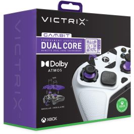 Victrix Gambit Tournament Controller para Xbox Series X|S, Xbox One y PC – Gamepad alámbrico blanco de alto rendimiento
