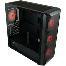 LC-Power 804B Midi Tower Gaming PC Negro con Iluminación RGB Vidrio Templado ATX/Micro-ATX/Mini-ITX para Juegos