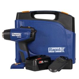Rapid RX1000 Pistola de Aire Caliente Inalámbrica 18V - Kit con Estuche, Batería 4.0 Ah y Cargador Rapid RX1000 Pistola de Aire Caliente Inalámbrica 18V - Kit con Estuche, Batería 4.0 Ah y Cargador