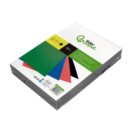 Liderpapel Tapa Encuadernación Cartón A4 1mm Negra Paquete 50 Unidades