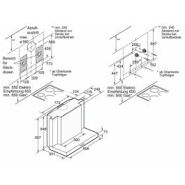 Campana Convencional BOSCH DWB099752 90 cm 770 m3/h 58 dB 317W