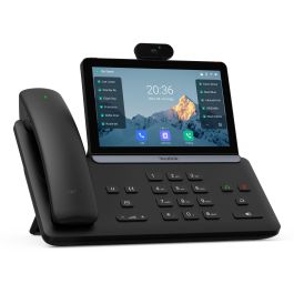 Yealink SIP-T88V Pro Teléfono IP VoIP con Pantalla Táctil, Cámara, Wi-Fi 6 y Bluetooth 5.0, Teléfono de Escritorio Android Negro