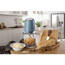 Ariete 438/05 Picadora Vintage Azul 400W 4 Cuchillas Acero Inoxidable 2 Velocidades