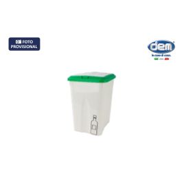 Inde Cubo de Basura Verde con Tapa de 21 litros, 32,3 x 24,7 x 41 cm (4 Unidades) Precio: 46.04000027. SKU: B148GALG49