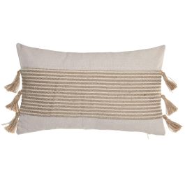 DKD Home Decor Cojín Boho Natural 50 x 30 cm Algodón/Yute (2 Unidades) Colección Cushions 2c25 con Cremallera Precio: 19.68999967. SKU: B1CVJCD65A