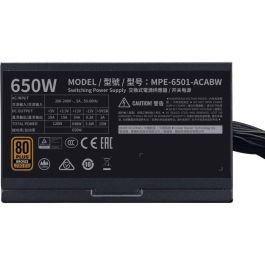 Cooler Master MWE Bronze 650W V2 - Fuente Alimentación PC 650W 80 Plus Bronze 230V, Cables Planos Negros, Ventilador 120mm HDB, Semi-Pasivo Cooler Master MWE Bronze 650W V2 - Fuente Alimentación PC 650W 80 Plus Bronze 230V, Cables Planos Negros, Ventilador 120mm HDB, Semi-Pasivo
