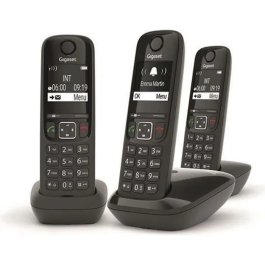 Gigaset AS690 Trio Negro Teléfono Fijo con Manos Libres, Bloqueo de Llamadas y Pantalla Ultraleíble Precio: 102.50000024. SKU: B1A2Q6B3AG