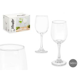 Copa de Agua Vivalto 340 ml - Vidrio Transparente 8x20x8 cm (24 Unidades)