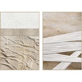 DKD Home Decor Cuadro Urban Moderno Lienzo PS Beige Blanco 123x83 cm (2 Unidades) Precio: 132.90000031. SKU: B15EMWAEKT