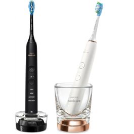 Philips HX9914/57 Sonicare DiamondClean 9000 Cepillo dental sónico recargable, 5 modos, Cuidados diarios, Negro y Blanco