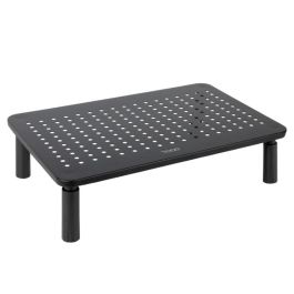 TooQ TQMR086 Soporte Elevador Multiusos para Monitor, Portátil, Impresora - Negro, Ergonómico, 20kg, Altura Ajustable